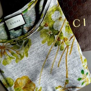 Gucci Floral Linen Tshirt
